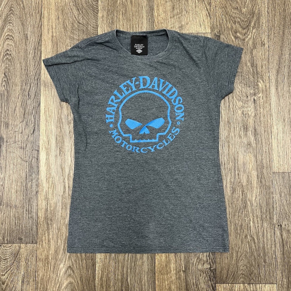 Harley Davison Museum Size Medium Gray Short Sleeve